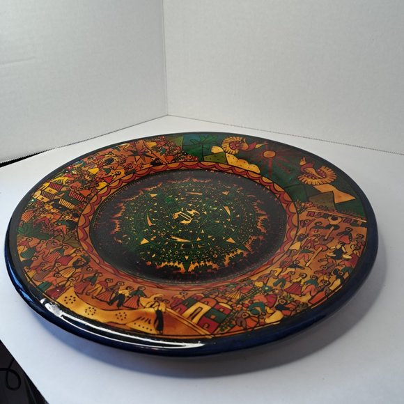 Mexican pottery plate high gloss finish. - Picture 1 of 7